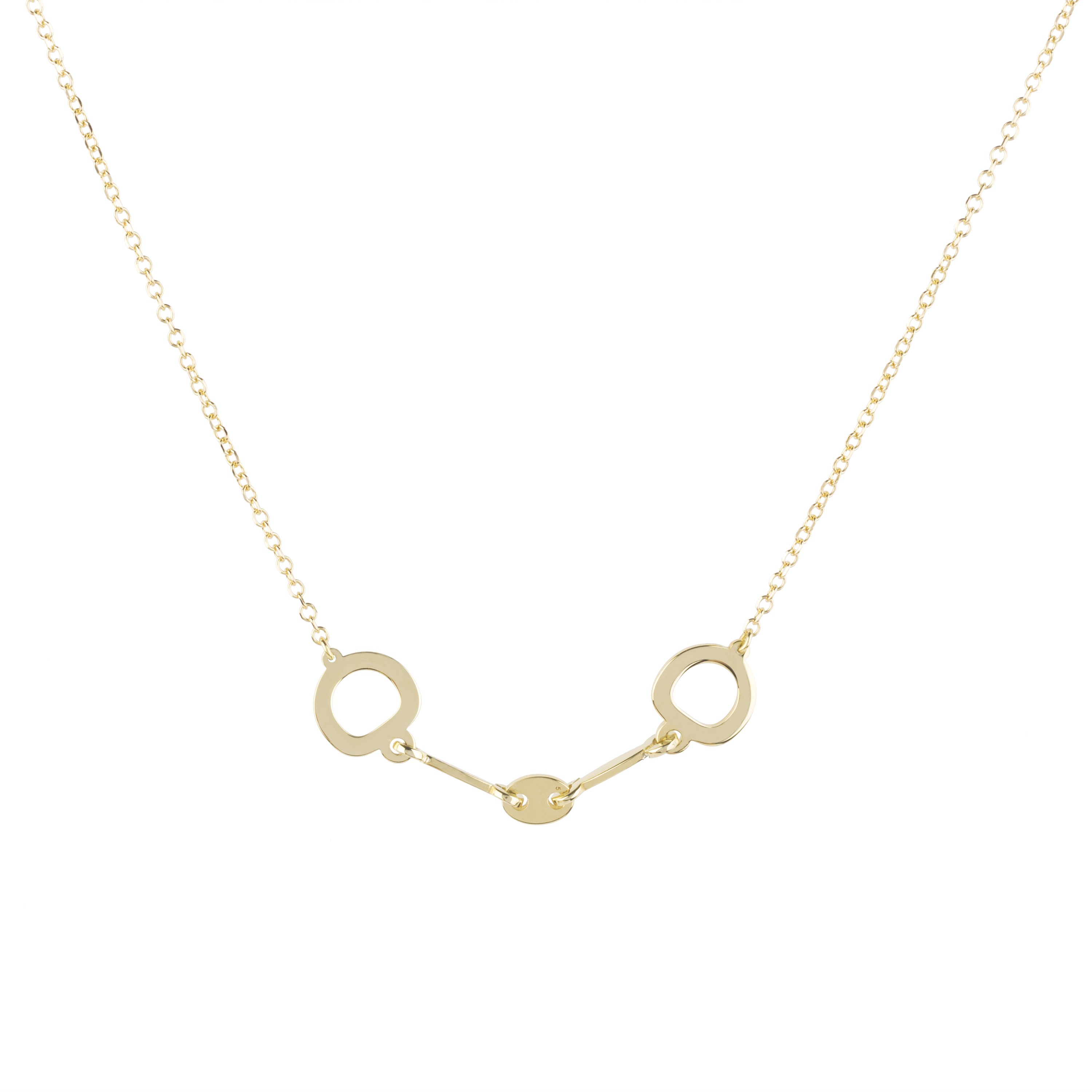 Horse Bit Yellow Gold Necklace Maria Anastasia