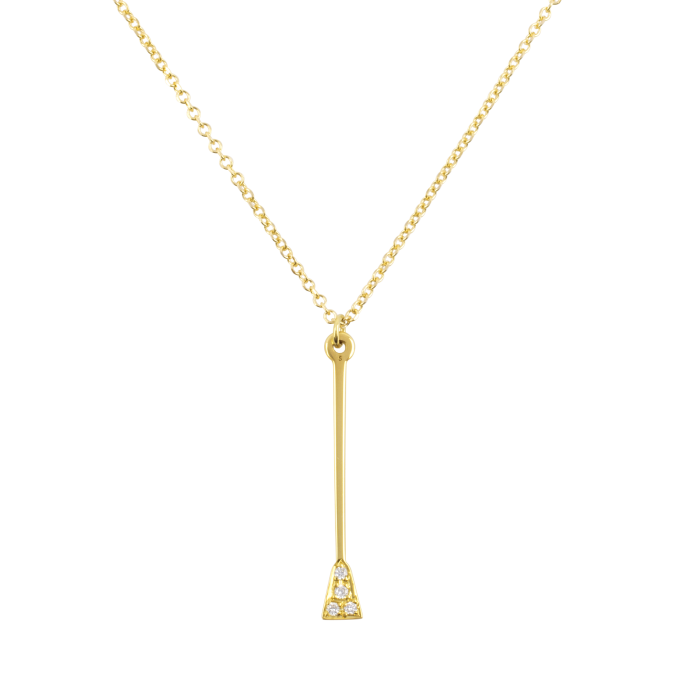 Diamond Whip - Yellow Gold Necklace