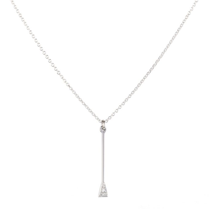 Diamond Whip White Gold Necklace