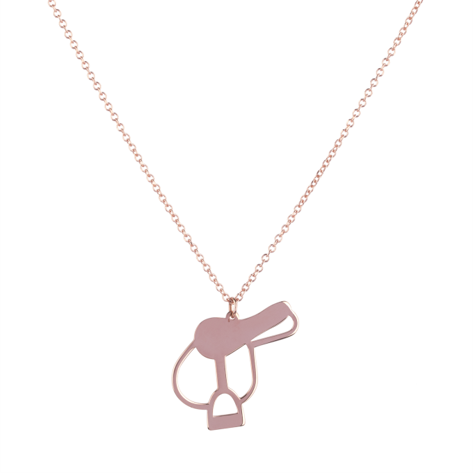 Saddle - Rose Gold Necklace