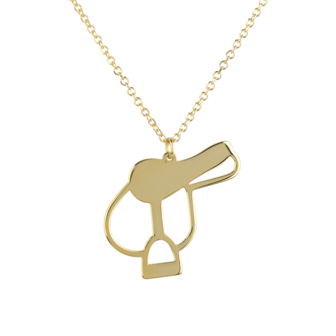 Saddle - Yellow Gold Necklace