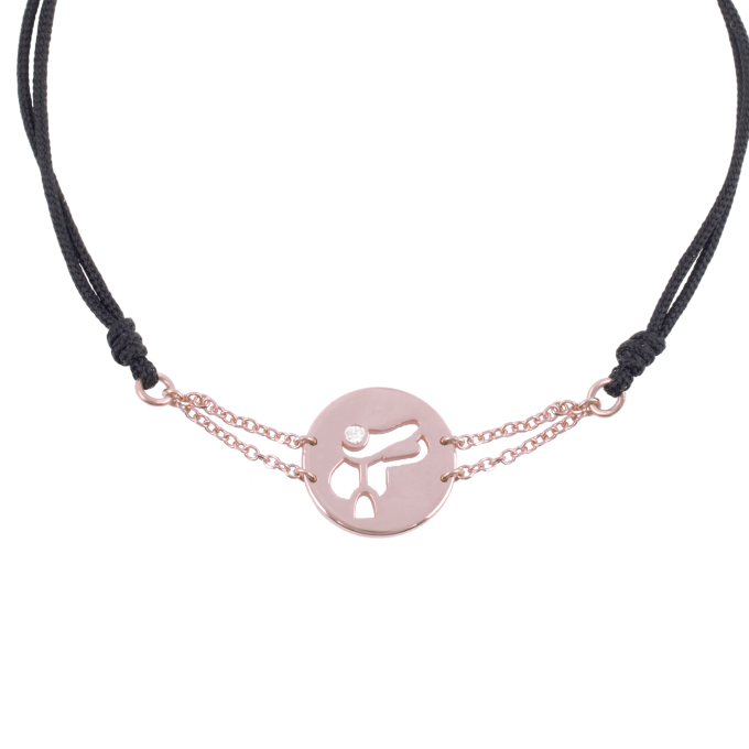 Saddle In Circle - Rose Gold Bracelet