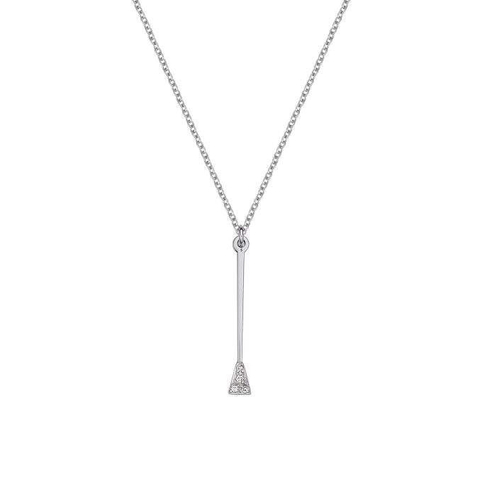 Diamond Whip - White Gold Necklace