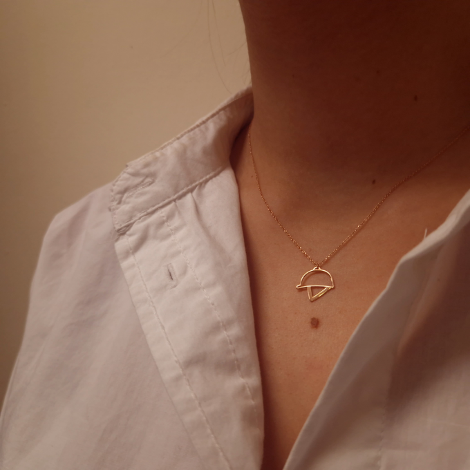 Helmet - Rose Gold Necklace