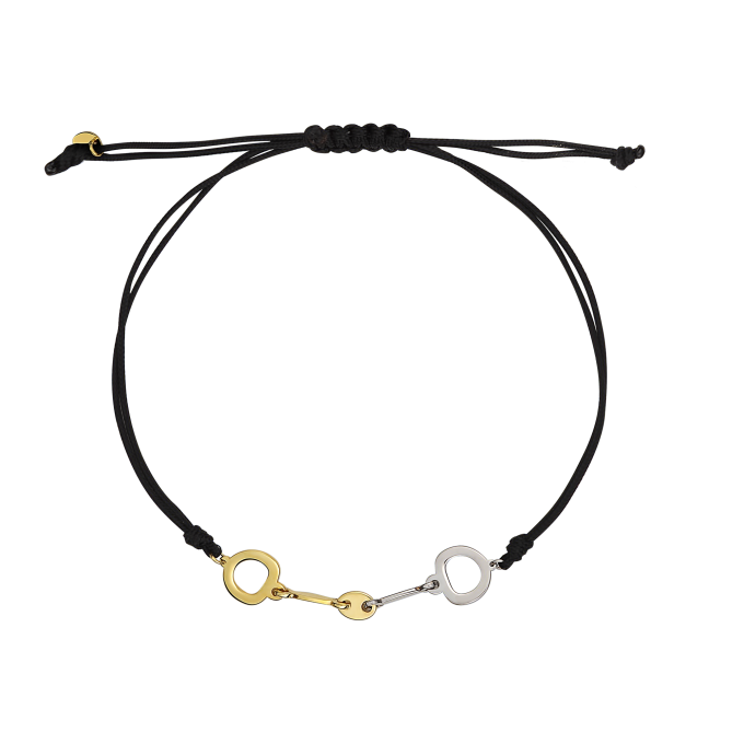 Horse Bit - White and Yellow Gold Bracelet