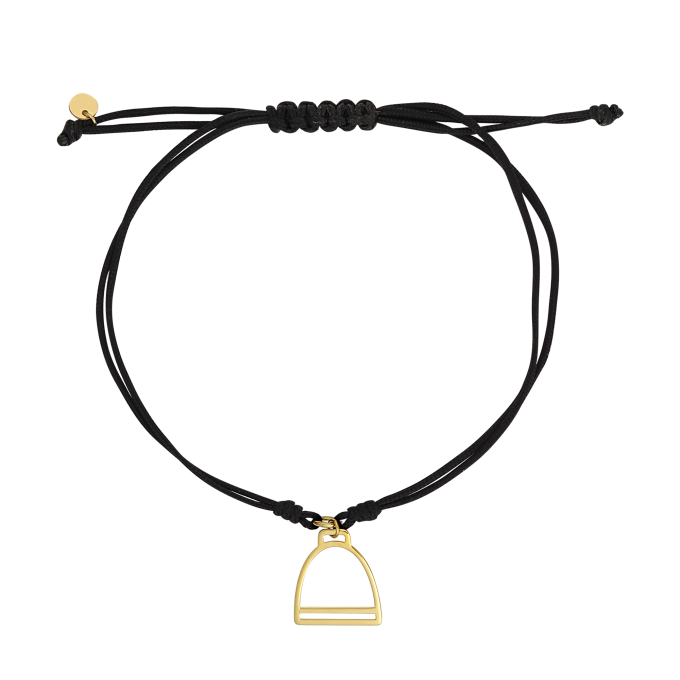 Moving Stirrup - Yellow Gold Bracelet