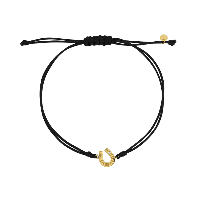 Tiny Horseshoe - Yellow Gold Bracelet