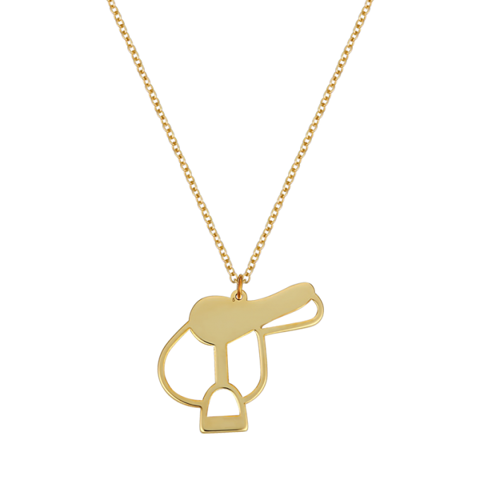 Saddle - Yellow Gold Necklace