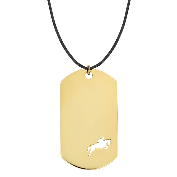 Show Jumping Amazon - Yellow Gold Necklace 