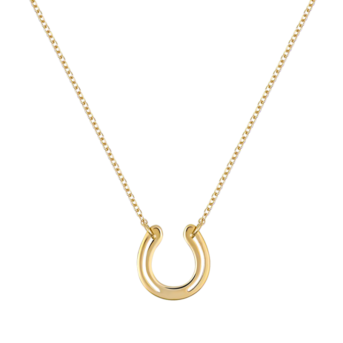 Horseshoe deals necklace gold