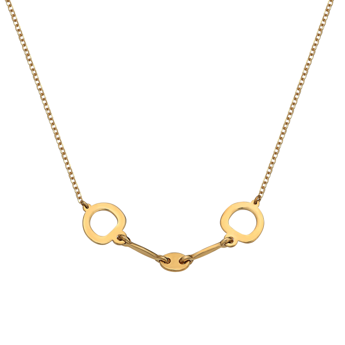 Horse Bit - Yellow Gold Necklace