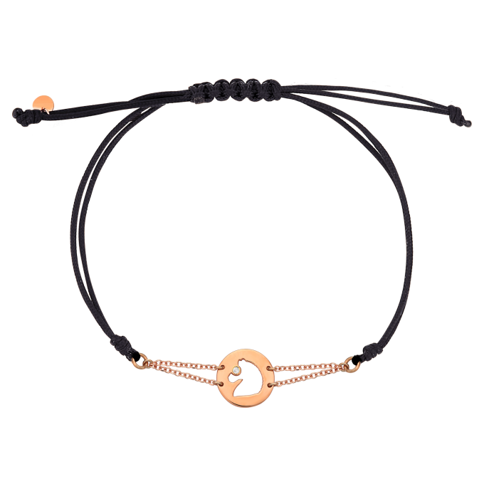 Horse In Circle - Rose Gold Bracelet