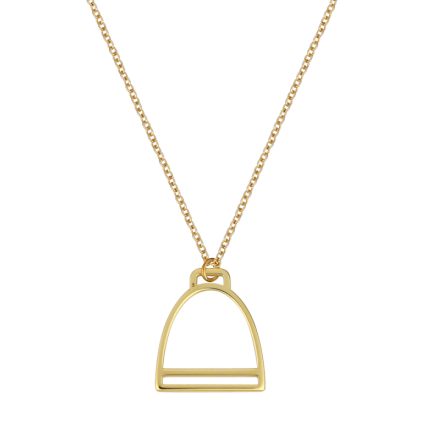 Stirrup Yellow Gold Necklace