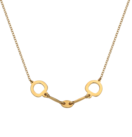 Horse Bit - Yellow Gold Necklace