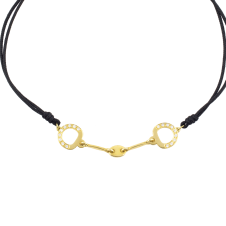 Precious and Easy Horse Bit Yellow Gold Bracelet / Equestrian / Equine 