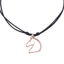 Nice and Easy Moving Horse Pink Gold Bracelet / Equestrian / Equine 