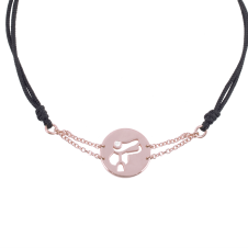 Precious and Easy Saddle In Circle Pink Gold Bracelet / Equestrian / Equine