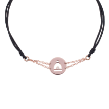 Precious and Easy Stirrup In Circle Pink Gold Bracelet / Equestrian / Equine 