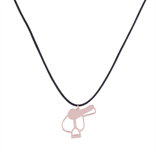 Nice and Easy Saddle Pink Gold Necklace
