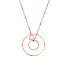 Be Positive White Ceramic Pink Gold Necklace / Equestrian / Equine