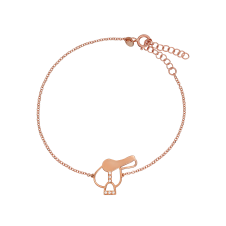 Diamond Saddle Pink Gold Bracelet / Equine / Equestrian
