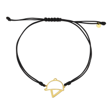 Nice and Easy Helmet Yellow Gold Bracelet / Equestrian / Equine