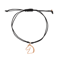 Nice and Easy Moving Horse Pink Gold Bracelet / Equestrian / Equine 