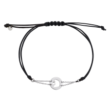 Precious and Easy Horse In Circle White Gold Bracelet / Equestrian / Equine