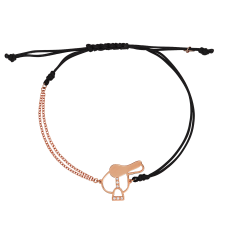 Precious and Easy Saddle Pink Gold Bracelet / Equine / Equestrian 