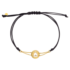 Precious and Easy Stirrup In Circle Yellow Gold Bracelet / Equestrian / Equine 