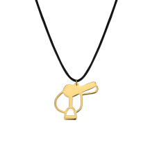 Nice and Easy Saddle Yellow Gold Necklace
