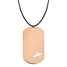 Show Jumping Amazon Pink Gold Black Cord / Equestrian / Equine