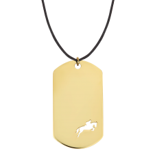 Show Jumping Amazon Yellow Gold Black Cord / Equestrian / Equine 